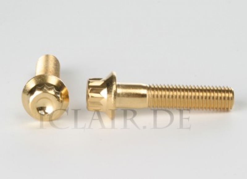 Rim screw M7x32 gold