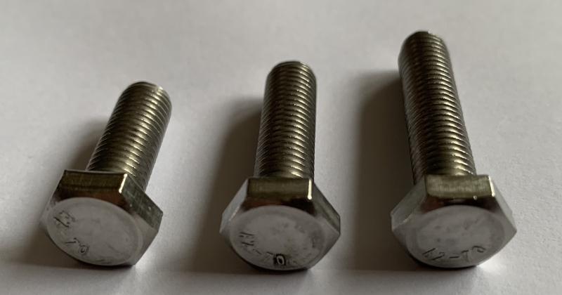 Hexagon Screw M7x30 DIN933 stainless steel