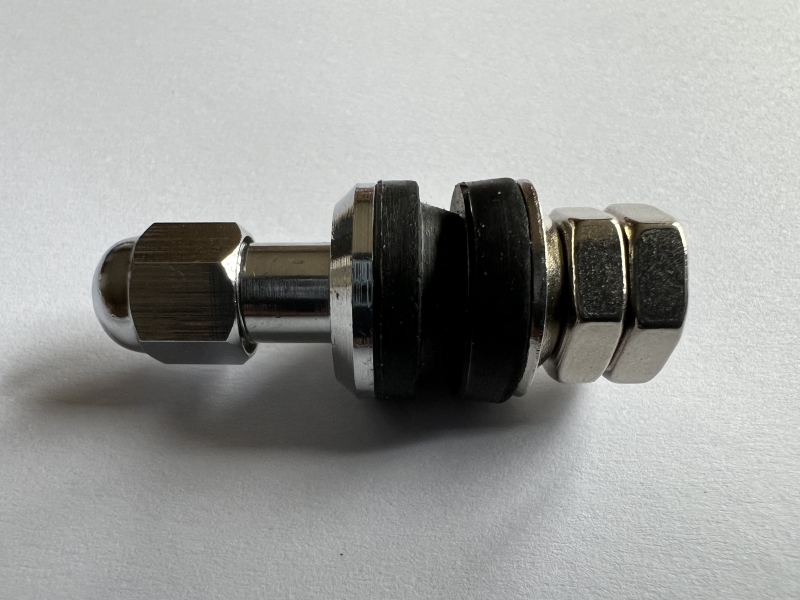 Metal valve, 11.3 mm chrome-plated