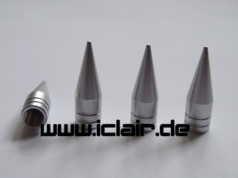Valve cap SPIKE silver